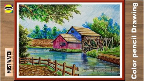 pencil sketch landscape|How To Draw a Realistic Landscape .